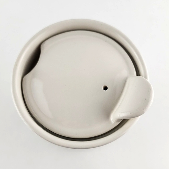 Rae Dunn Ceramic Travel Insulated Tall Mug Drink Lid Cup DRINK  Large Letters - Picture 6 of 12